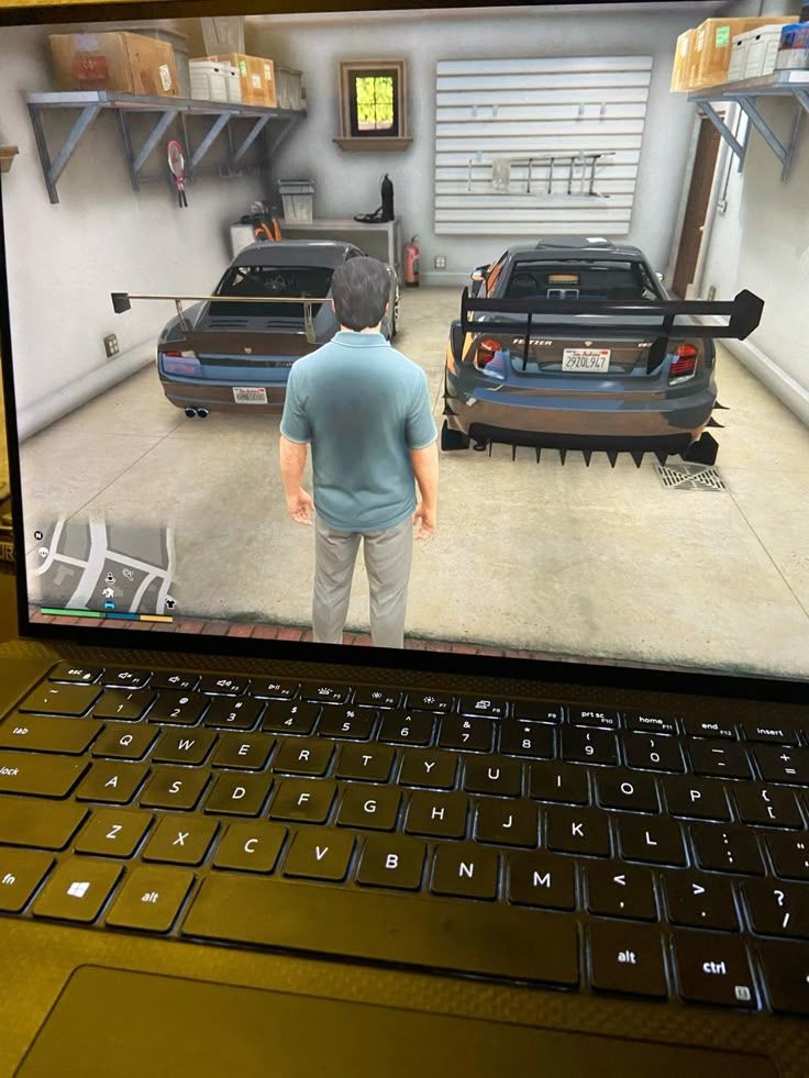 Cliente jogando GTA V no notebook